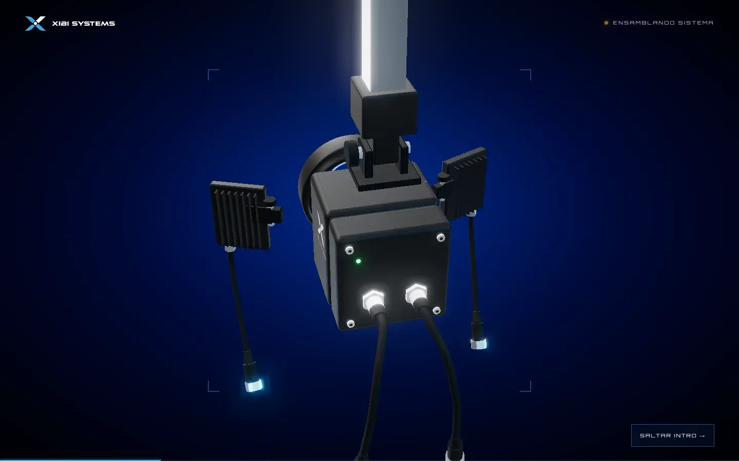 Intro de XIBI Systems: el sensor ya ensamblado.